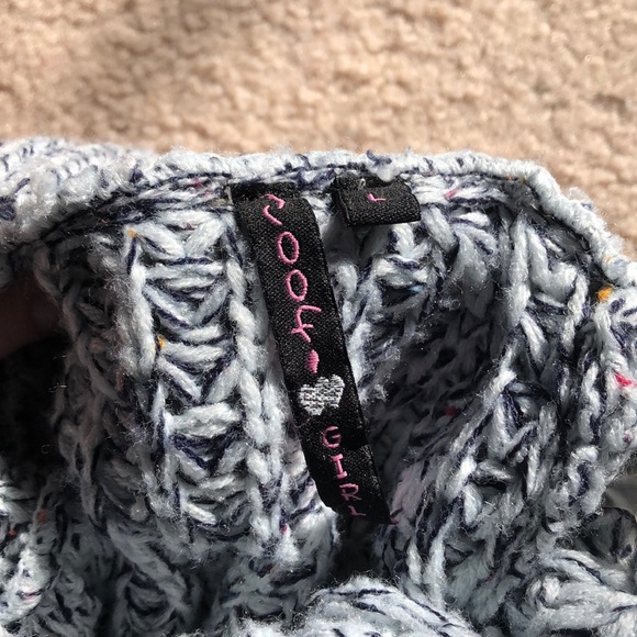 Girls Knit High Neck Sweater - Picture 2 of 2